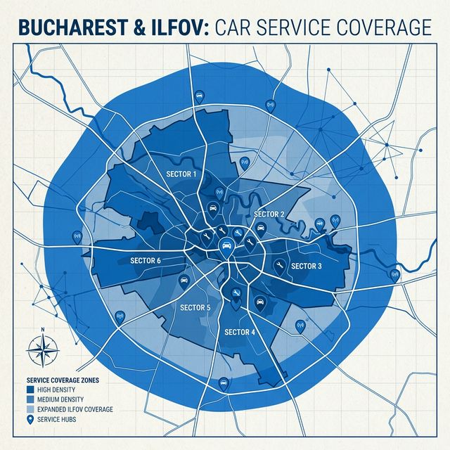 Hartă zonă de acoperire - România